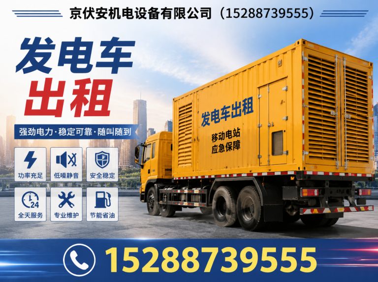 龙岩静音发电车租赁展示图