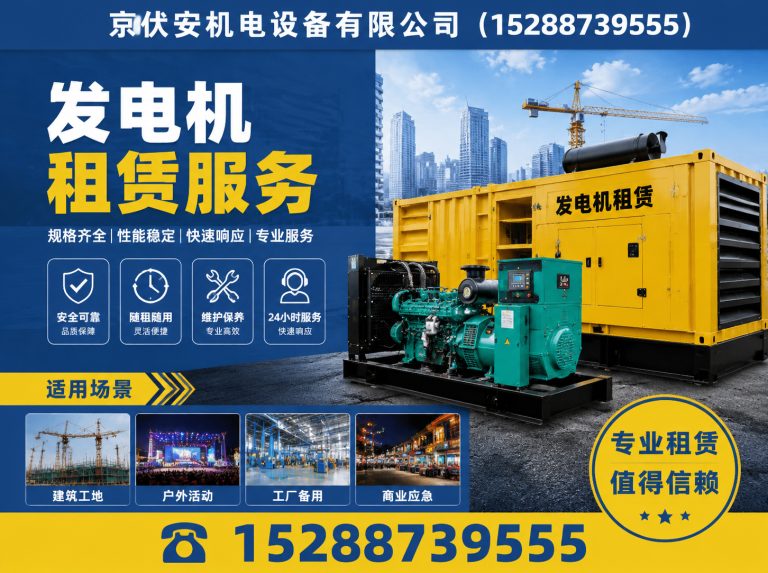 龙岩发电机出租展示图
